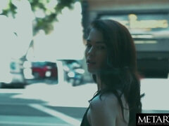Beautiful naked model rubs her pussy and gets off