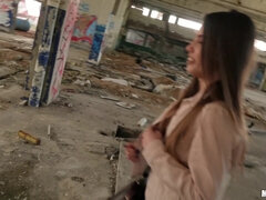 Américain, Cul, Brunette brune, Seins naturels, De plein air, Pov, Public, Tatouage