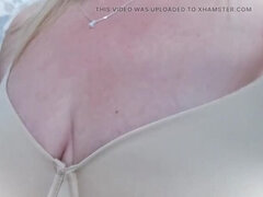 Amateur, Tante, Tromperie, Mature, Maman, Seins naturels, Mamelons, Seins flasques