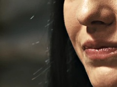 Nude beauty with perfect body masturbates to powerful orgasm