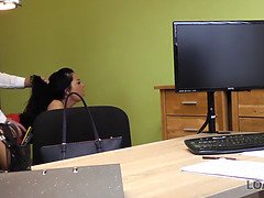お尻, 面接, 美人, 茶髪の, 淫乱熟女, オマンコ, 義母, ティーン