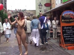 Érotique, Fétiche, Nue, De plein air, Public, Adolescente