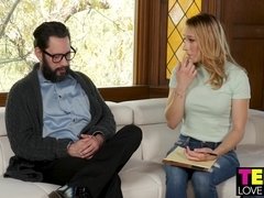 お尻, デカ尻, ブロンド, 中出し, イく瞬間, ハードコア, オマンコ, ティーン