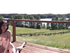 18 jaar, Bruinharig, Hardcore, Hd, Pools, Strippen, Zuigen, Tiener