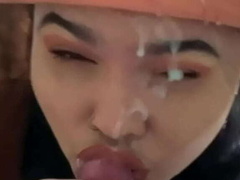 Culo grande, Mamada, Novio, Pareja, Corridas, Corridas faciales, Casero, Orgasmo