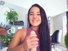 Sucer une bite, Brunette brune, Conversation vulgaire, Femelle, Jeux, Hd, Instruction, Masturbation