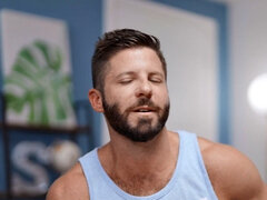 Gay, Peludo, Pajear, Masturbación, Solo, Voyeur