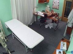 Arschlecken, Blasen, Arzt, Hundestellung, Fingern, Lecken, Büro, Uniform