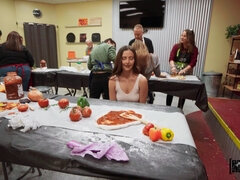 Blasen, Braunhaarige, Pov, Öffentlich, Ablutschen