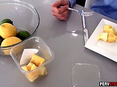 美人, フェラチオ, 巨乳な, チン, オナニー, 熟年, 淫乱熟女, 義母