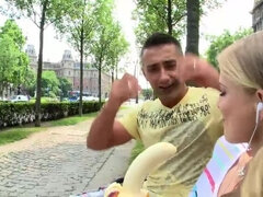 Blonde, Sucer une bite, Tir de sperme, Queue, Hd, Hongroise, Réalité, Adolescente