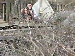 Amateur, Gros seins, Allemand, De plein air