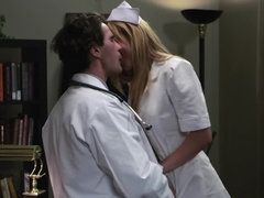 Big tits, Doctor, European, Nurse, Office, Pussy, Short hair, Uniform