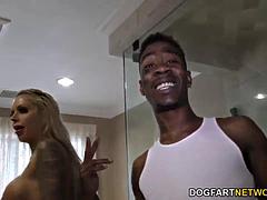 Grosse bite, Noire, Sucer une bite, Tir de sperme, Hard, Hd, Interracial, Gicler