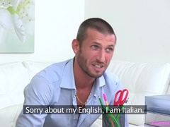 素人, イく瞬間, 顔射, 足, イタリア人, なめる, オフィス, オマンコ