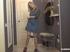 ブロンド, クラブ, オナニー, 乳首, 放尿, 一人, ティーン, 濡れ