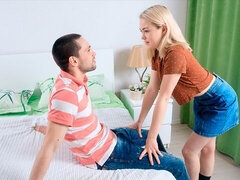 Hot and intensive sex action with a blonde beauty Kira Stone