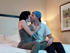 Amateur, Couple, Mignonne, Public, Suçant, Tatouage, Adolescente, Nénés