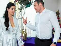 Dormitorio, Culo grande, Verga grande, Mamada, Estilo perrito, Tetas naturales, Coño, Medias largas