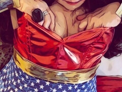 Américain, Sucer une bite, Éjaculer dans la bouche, Mamie