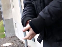 outdoor euro bareback fucked before cumshot
