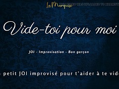 French Audio Porn Little JOI to empty you, like a good boy