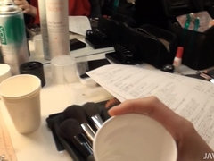 Leie, Gruppe, Hd, Absätze, Japanische massage, Flotter dreier, Uniform, Unter dem rock