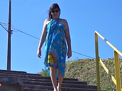 素人, ビーチ, 茶髪の, ぽちゃ, 露出狂, ラティーナ, 公共, 妻