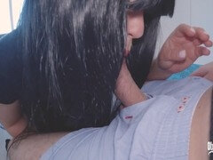 18 jahre, Blasen, Sperma im mund, Spermaladung, Selbstgemacht, Ablutschen
