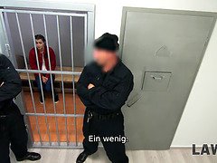 Geschnappt, Tschechisch, Schwanz, Hd, Zopf, Polizei, Realität, Ablutschen