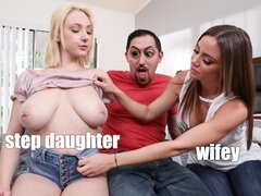 Grote kont, Grote mammen, Gezin, 1 man 2 vrouwen, Hardcore, Hd, Latijnse vrouw, Tiener