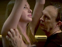 Bondage discipline sadomasochisme, Gebondenheid, Dichtbij, Sperma shot, Latex, Machine neuken, Tiener, Tieten likken