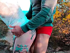 Playa, Verga grande, Pareja, Corridas, Europeo, Extremo, Al aire libre, Chorro