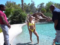 Skinny Blondie Emma Hix Bangs Her Black Neighbors