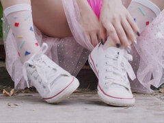 デカパイ, ブロンド, 女, 指いじり, オナニー, アウトドア, ポルノスター, オッパイの