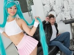 Asiatisch, Hundestellung, Fussjob, Handjob, Orgasmus, Rasiert, Jungendliche (18+), Titten