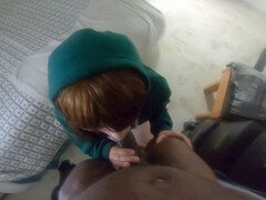 Enthousiasteling, Grote lul, Pijpbeurt, Diep in de keel, Roodharige vrouw, Zusters, Tiener