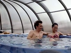 Blowjob, Brunette, Daddy, Hardcore, Hd, Petite, Pool, Teen