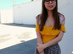 Nerdy Cutie Straddles Huge Cock 1 - Kyle Mason