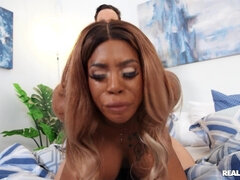 Cul, Belle grosse femme bgf, Noire, En levrette, Bâillonner, Hard, Léchez, Chaussettes