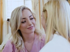 Blonde, Lesbian, Petite, Pussy, Wet