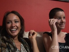 素人, フェラチオ, 眼鏡, グループ, 自家製, キス, パーティ, フェラする