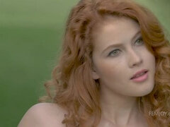 Erotic, Outdoor, Redhead, Solo