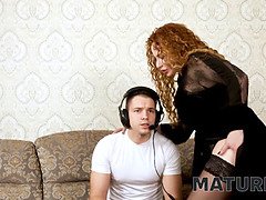 ブロンド, フェラチオ, エロ熟女, イマラチオ, 熟年, 淫乱熟女, 母, 義母