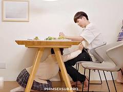 アジア人, デカパイ, 兄弟, 中国人, ハードコア, 淫乱熟女, オッパイの