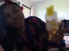Leie, Grosser arsch, Schwarz, Blasen, Schwarz, Handjob, Pov, Geschwollene nippel