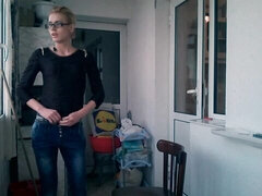 Enthousiasteling, Kont, Blond, Vingeren, Masturbatie, Natuurlijke tieten, Strippen, Tieten likken