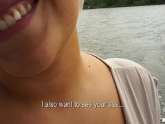 Gros seins, Plantureuse, Tchèque, Exhib, Argent, Naturelle, Seins naturels, Pov