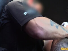 素人, アメリカ人, フェラチオ, 車, 顔射, アウトドア, ユニフォーム