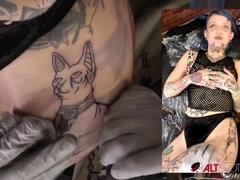 River Dawn Ink gets tattooed then shagged in the shop